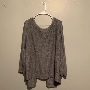 Split back sweater